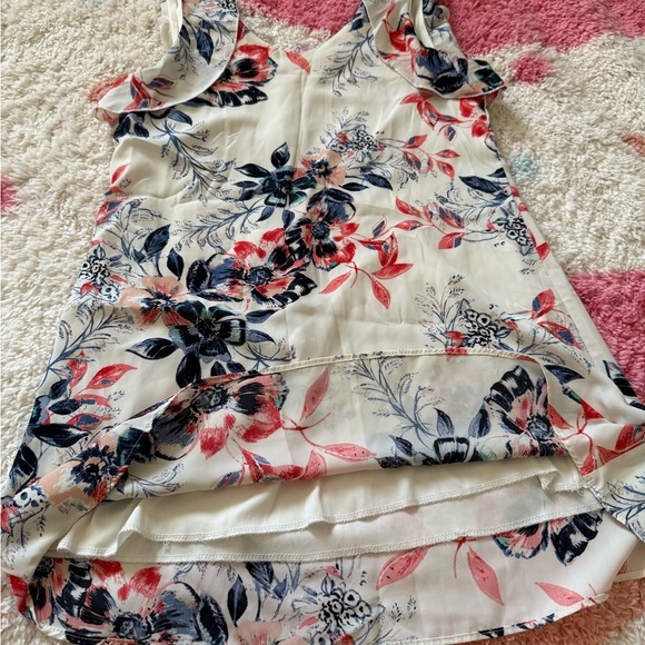 Floral Sleeveless Dress with Ruffle Details - Picture 6 of 7